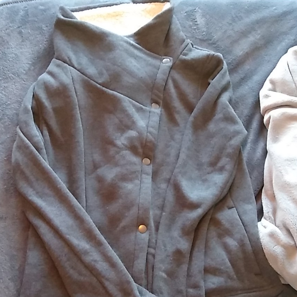 Gray fur lined jacket